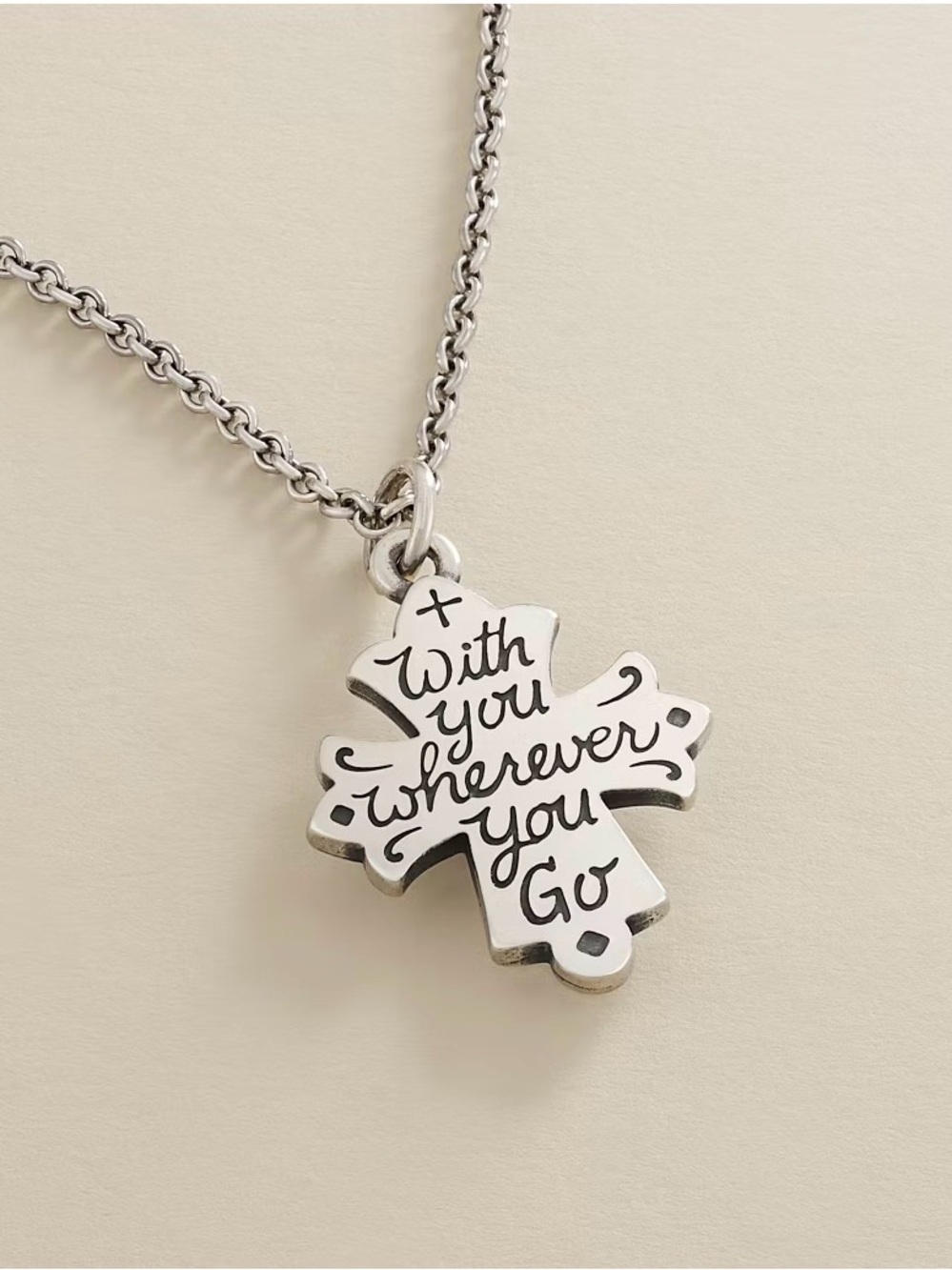 James Avery without wherever you go cross charm 925 Sterling silver